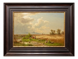 CHWALA ADOLF (Tschechisch / Böhmisch, Österreichisch 1836-1900) - Landschaft bei Breclav