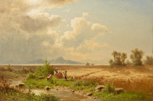 CHWALA ADOLF (tchèque / bohème, autrichien 1836-1900) - Paysage près de Breclav