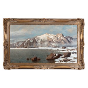 HAUBTMANN MICHAEL (Czech / Bohemian 1843-1921) - Am Malangerfjord