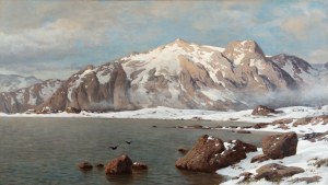 HAUBTMANN MICHAEL (Czech / Bohemian 1843-1921) - Am Malangerfjord