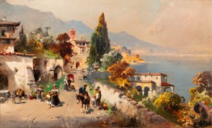 ALOTT ROBERT (austriaco 1850-1910) - Golfo di Napoli