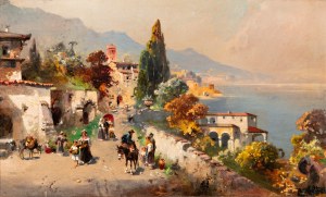ALOTT ROBERT (Austriak 1850-1910) - Zatoka Neapolitańska