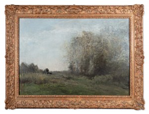 KIRSCHNEROVA MARIE LOUISA (tchèque / bohémienne, autrichienne 1852-1931) - Paysage avec une charrette