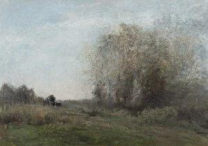 KIRSCHNEROVA MARIE LOUISA (tchèque / bohémienne, autrichienne 1852-1931) - Paysage avec une charrette