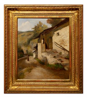 JANSA VACLAV (tchèque / bohème 1859-1913) - Motif de Wachau