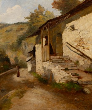 JANSA VACLAV (tchèque / bohème 1859-1913) - Motif de Wachau