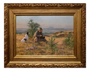 SLABY FRANTISEK (Czech / Bohemian 1863-1919) - Hunter on a watch