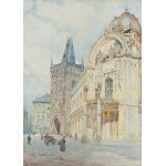 JANSA VACLAV (tchèque / bohème 1859-1913) - Maison municipale à Prague