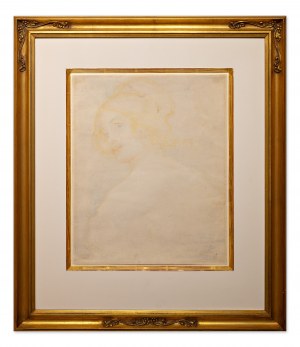 MUCHA ALFONS (Čech, Francouz 1860-1939) - Portrét dívky
