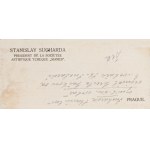 SUCHARDA STANISLAV (Czechy 1866-1916) - Dziewczyna w kapeluszu i pismo odręczne