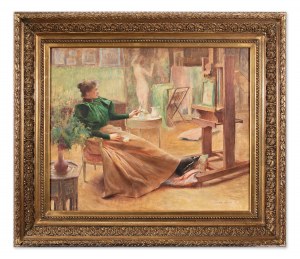 ROYER HENRI (Französisch 1869-1938) - Im Atelier