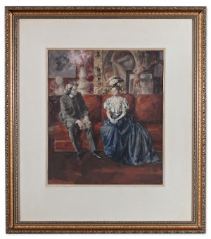 DEDINA JAN (Češka / Čech 1870-1965) - V pařížském salonu