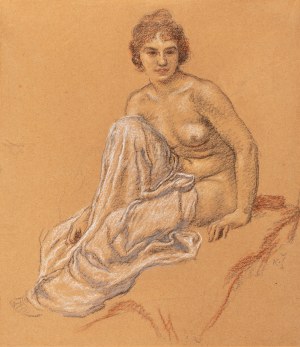 SPILLAR KAREL (Tchèque / Bohème 1871-1939) - Nu de jeune fille