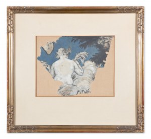 SVABINSKY MAX (tchèque / bohème 1873-1962) - Fragment de dessin pour un calendrier