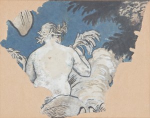 SVABINSKÝ MAX (Čech 1873-1962) - Fragment kresby pre kalendár