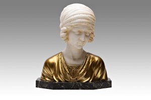 MORIN GEORGES (francese 1874-1950) - Busto di ragazza