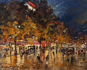 KONSTANTIN ALEKSIEJEWICZ KOROWIN (Rosja 1861-1939) - Boulevard Saint-Germain