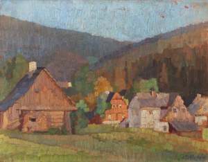 KUBIN KAROLINE (Tchèque / Bohémien 1870-1945) - Village