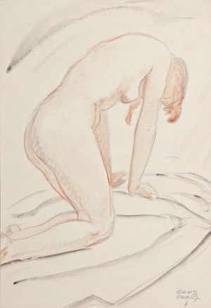 GRUSS FRANZ (Czech / Bohemian, German, Polish 1891-1975) - Girl's Nude