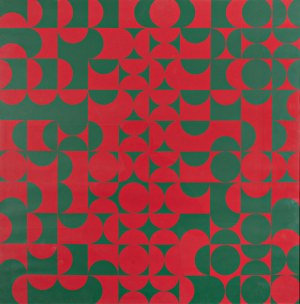 SYKORA ZDENEK (Czech / Bohemian 1920-2011) - Red-green texture