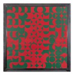 SYKORA ZDENEK (tchèque / bohème 1920-2011) - Texture rouge-verte