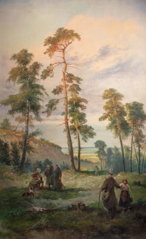 Franciszek Kostrzewski (1826 Varsavia - 1911 lì), Ultimi pini, 1896