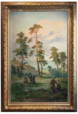 Franciszek Kostrzewski (1826 Varsavia - 1911 lì), Ultimi pini, 1896