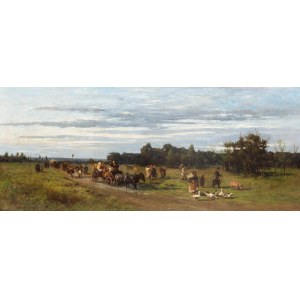 Wladyslaw Szerner (1836 Warsaw - 1915 Unterhaching), On the Road, 1874.