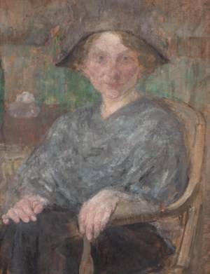 Olga Boznańska (1865 Cracovie - 1940 Paris), Portrait de Henryka Maria Kurnatowska, 1913.