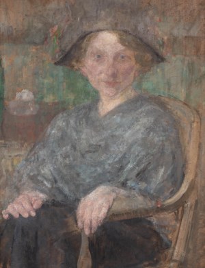 Olga Boznańska (1865 Kraków - 1940 Paris), Porträt von Henryka Maria Kurnatowska, 1913.