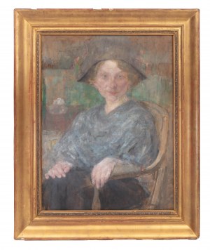 Olga Boznańska (1865 Cracovie - 1940 Paris), Portrait de Henryka Maria Kurnatowska, 1913.