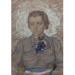 Stanisław Ignacy Witkiewicz (1885 Varsovie - 1939 Jeziory in Polesia), Portrait de femme, 1938.