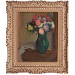 Wladyslaw Slewinski (1856 Bialyn - 1918 Paris), Blumen in einer Vase mit grüner Glasur (Fleurs au pot vert), um 1909.