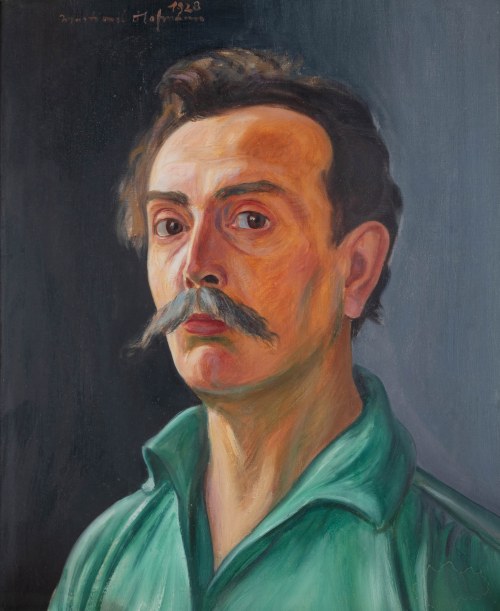 Wlastimil Hofman (1881 Praga - 1970 Szklarska Poręba), Autoportret, 1928 r.