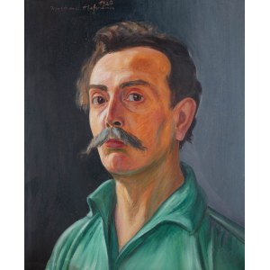 Wlastimil Hofman (1881 Praga - 1970 Szklarska Poręba), Autoportret, 1928 r.