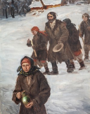 Teodor Axentowicz (1859 Braşov/Rumunsko - 1938 Krakov), Obetovanie vody