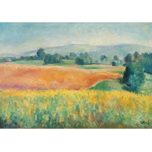 Wojciech Weiss (1875 Leorda na Bukowinie - 1950 Krakow), Landscape from Kalwaria