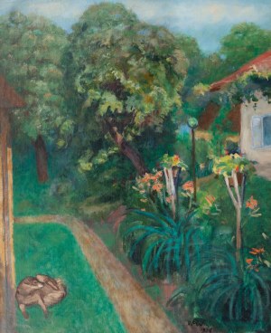 Wojciech Weiss (1875 Leorda na Bukowina - 1950 Cracovia), Giardino, 1926.