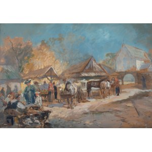 Stanisław Batowski Kaczor (1866 Lwów - 1946 dort), Auf dem Markt