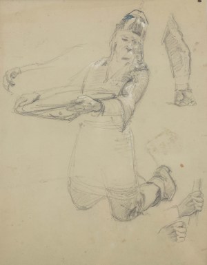 Jan Styka (1858 Ľvov - 1925 Rím), náčrt obrazu 
