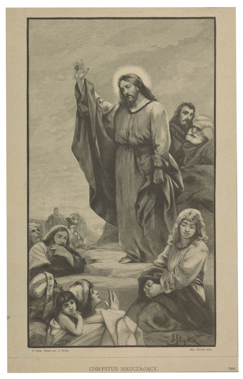 Jan Styka (1858 Lwów - 1925 Rzym), Szkic do „Chrystus Nauczający”