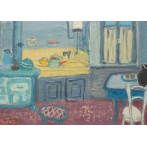 Henry Hayden (1883 Warsaw - 1970 Paris), Kitchen, Mareuil - sur -Ourcq, 1953.