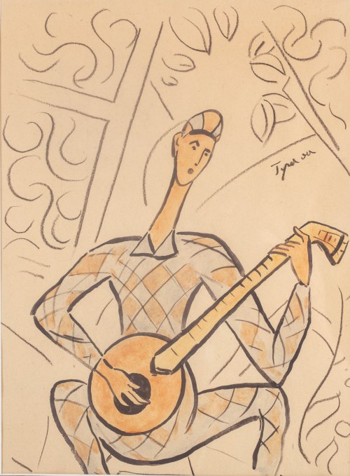 Tymon Niesiołowski (1882 Lwów-1965 Toruń), Młodzieniec z mandoliną
