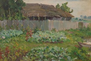 Emil Lindeman (1864 Varšava -1945 Ozorków u Lodže), V zahradě
