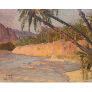 Adam Styka (1890 Kielce-1959 New York), Paysage oriental