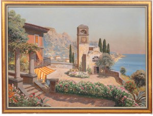 Gottfried Arnegger (1908 Vienna - 1943), Capri. Piazza Umberto