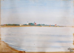 Soter Jaxa-Małachowski (1867 Wolanów - 1952 Kraków), péninsule de Hel, 1923.