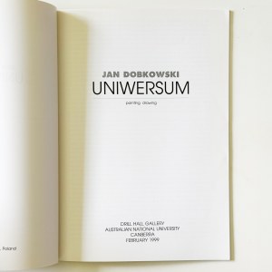 Catalogo: Jan Dobkowski. UNIVERSO