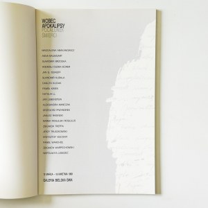 Catalogue : Faire face à l'apocalypse. Le baiser de la mort
