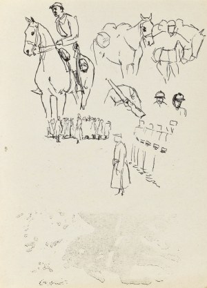 Ludwik MACIĄG (1920-2007), Croquis divers de la guerre